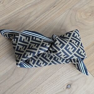 Fendi Zucca Cotton Square Scarf